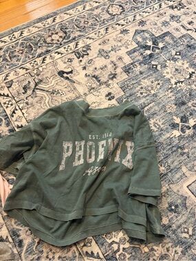 Aeropostale Olive Green Phoenix Graphic Sweatshirt